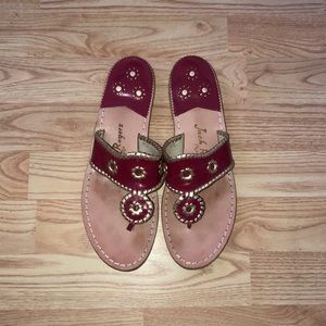 Jack Rogers Garnet & Gold FSU Size: 10